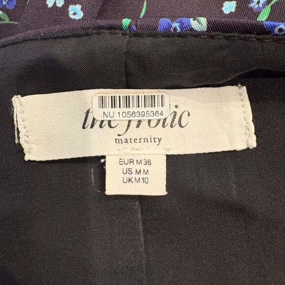 The Frolic Maternity Renee Jumpsuit Women's Size Medium Navy Blue Floral NWOT! - Picture 4 of 5